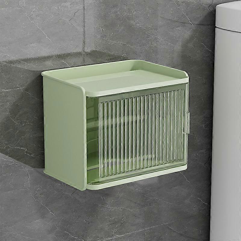 WC-paperipidike ilman lävistystä, vedenpitävä seinäkiinnitys, wc-paperin säilytysteline, läpinäkyvä pehmopaperilaatikko wc-paperi
