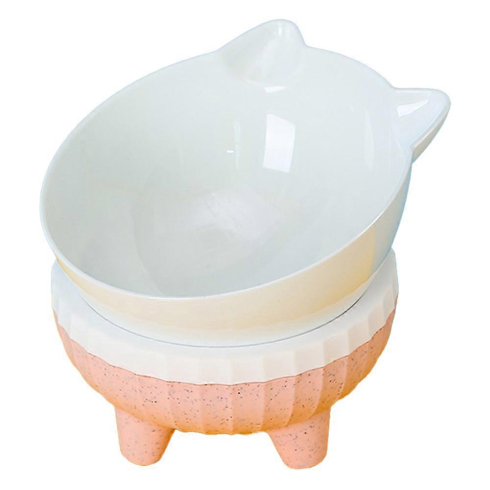 أوعية قطط مرتفعة ، وعاء طعام قطط مرتفع مائل مضاد للقيء ، أوعية قطط لحماية العمود الفقري