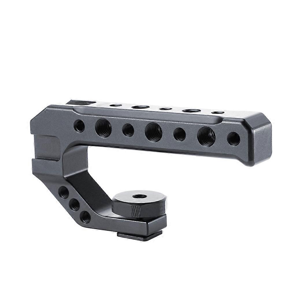 Top Handle Grip with 1/4 Inch 3/8 Inch Threaded Screw Holes Cold Shoe Mounts