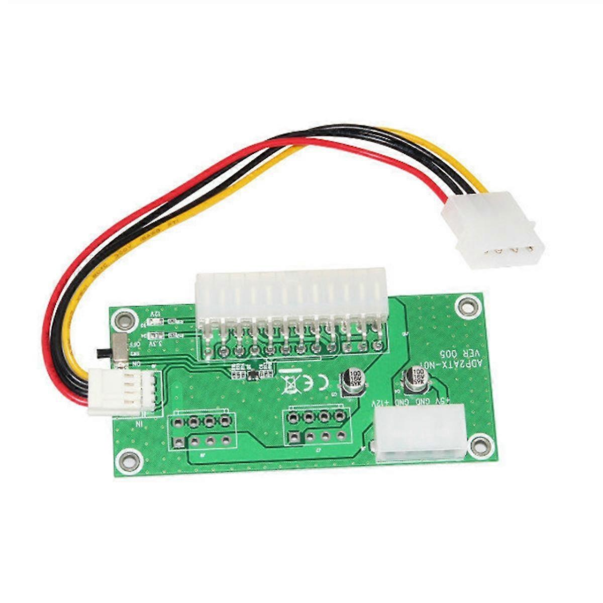 Dual PSU Riser Card 24PIN to 4PIN Power Supply Board Adapter ADD2PSU Cord Converter for BTC Miner Mining