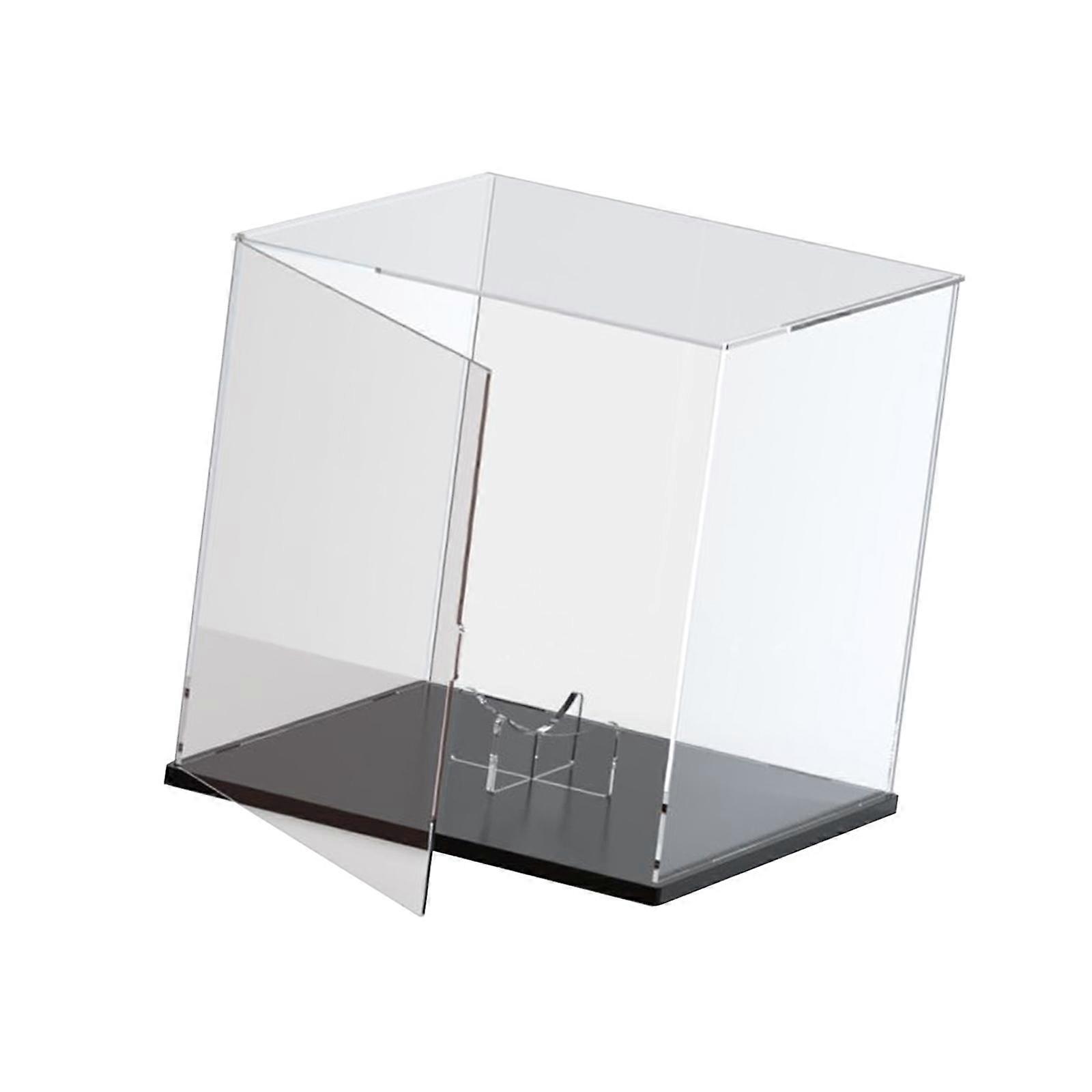 Football Storage Box Stand Stacking Design Clear with Ball Rack Storage Rack Black