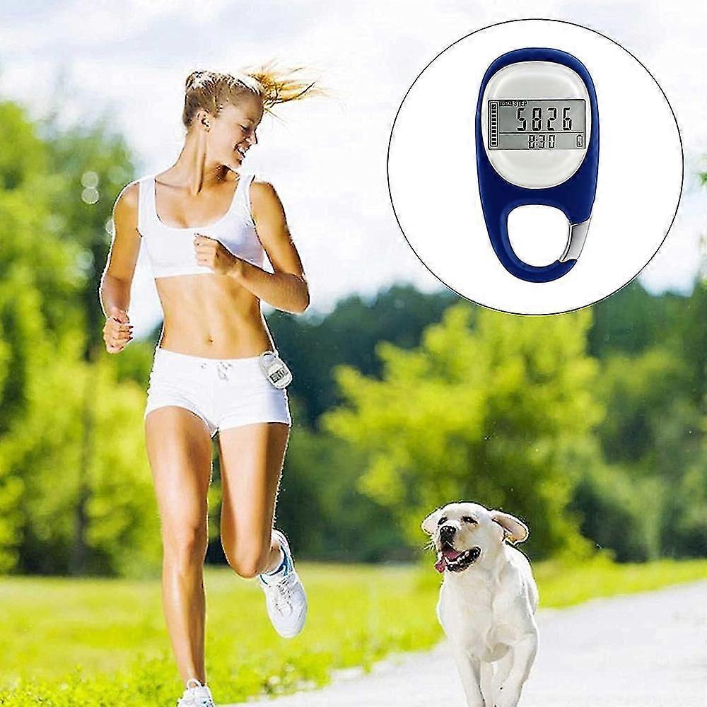 3d Digital Walking Clip On Pedometer Step Counter With Clip