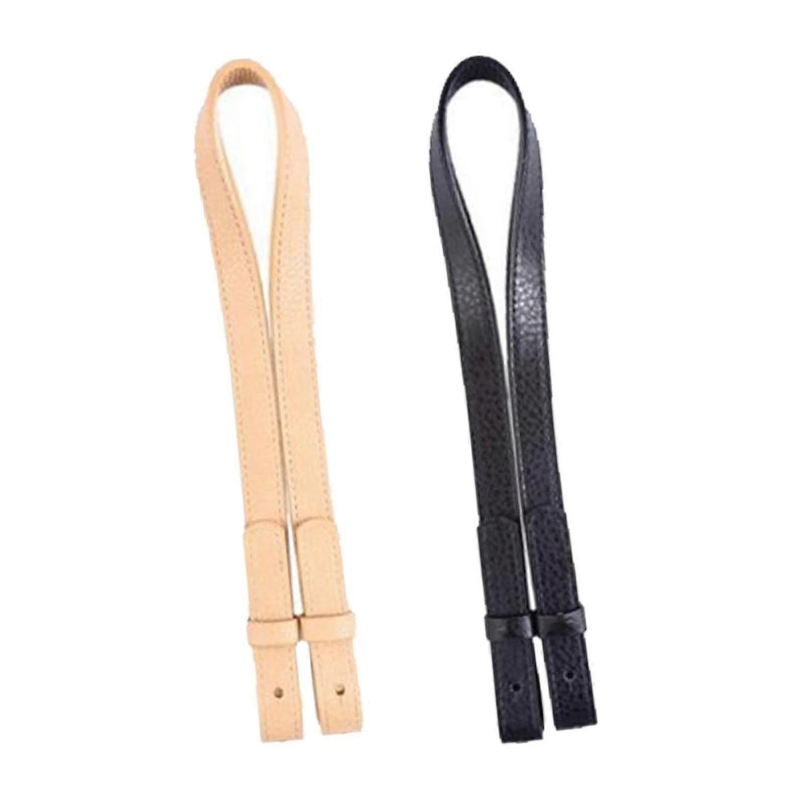 2 Pieces Pu Leather Bag Strap Replacement 7' Shoulder Handbag Handle Belts