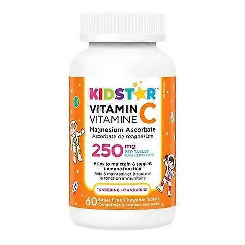 Kidstar Nutrients Vitamin C Magnesium Ascorbate Tangerine, 60 Count