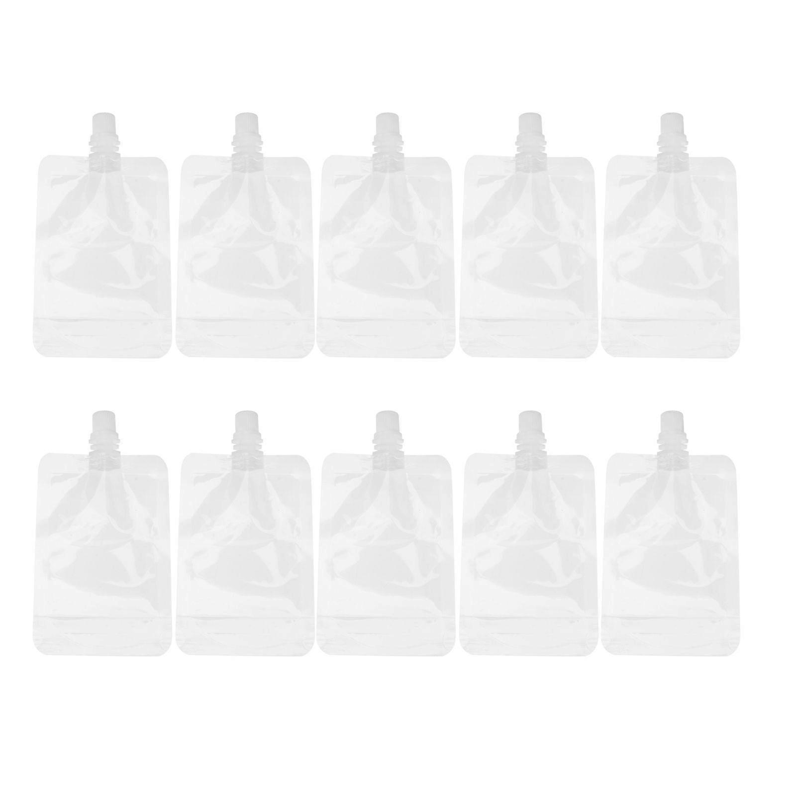 30Pcs 100ML Transparent Drinks Flasks Liquor Pouch Reusable Beverages Drinking Flasks