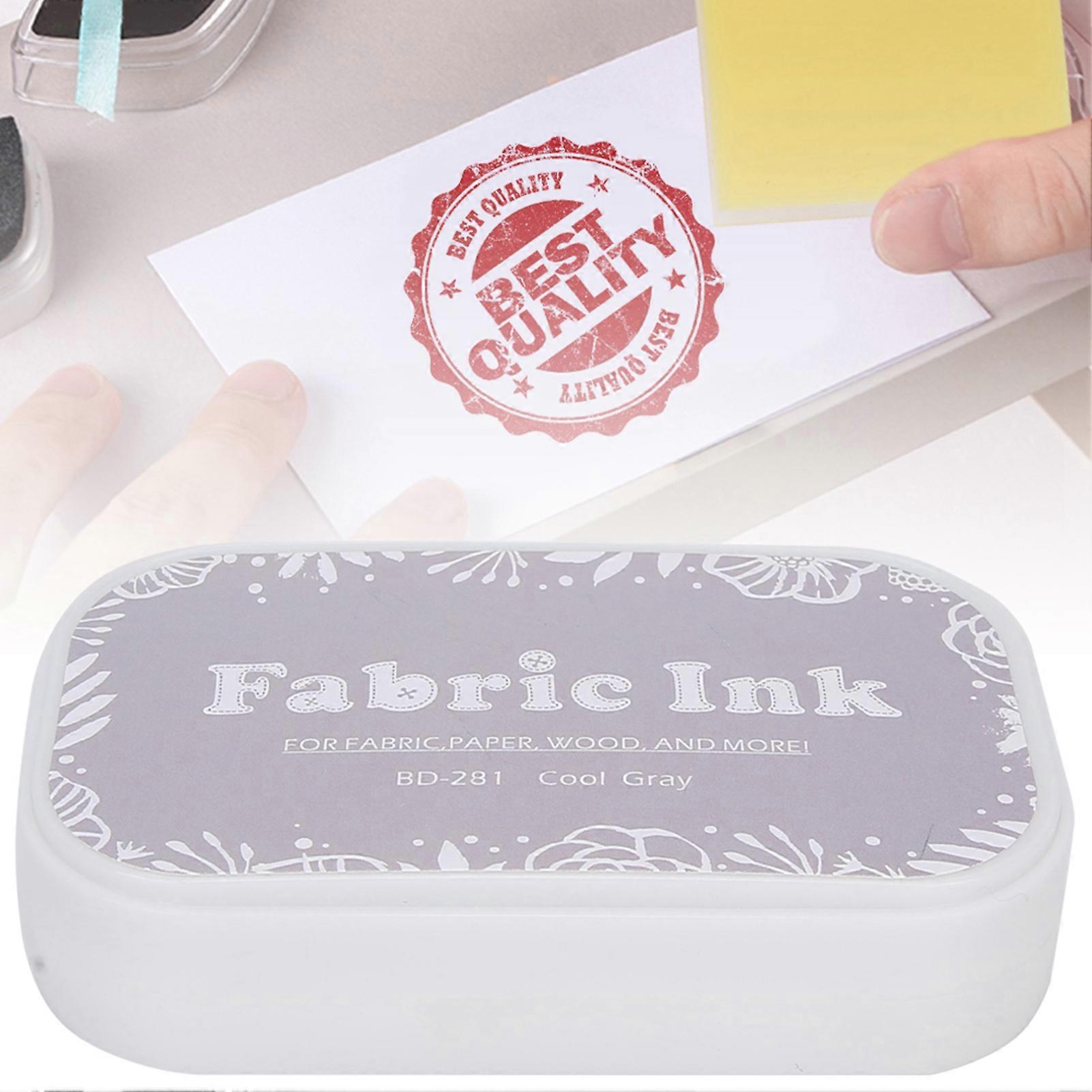 Restore Style Sponge Colored Ink Pad DIY Accessories for Rubber Stamp Paper ClothBD-281 Cold Gray 