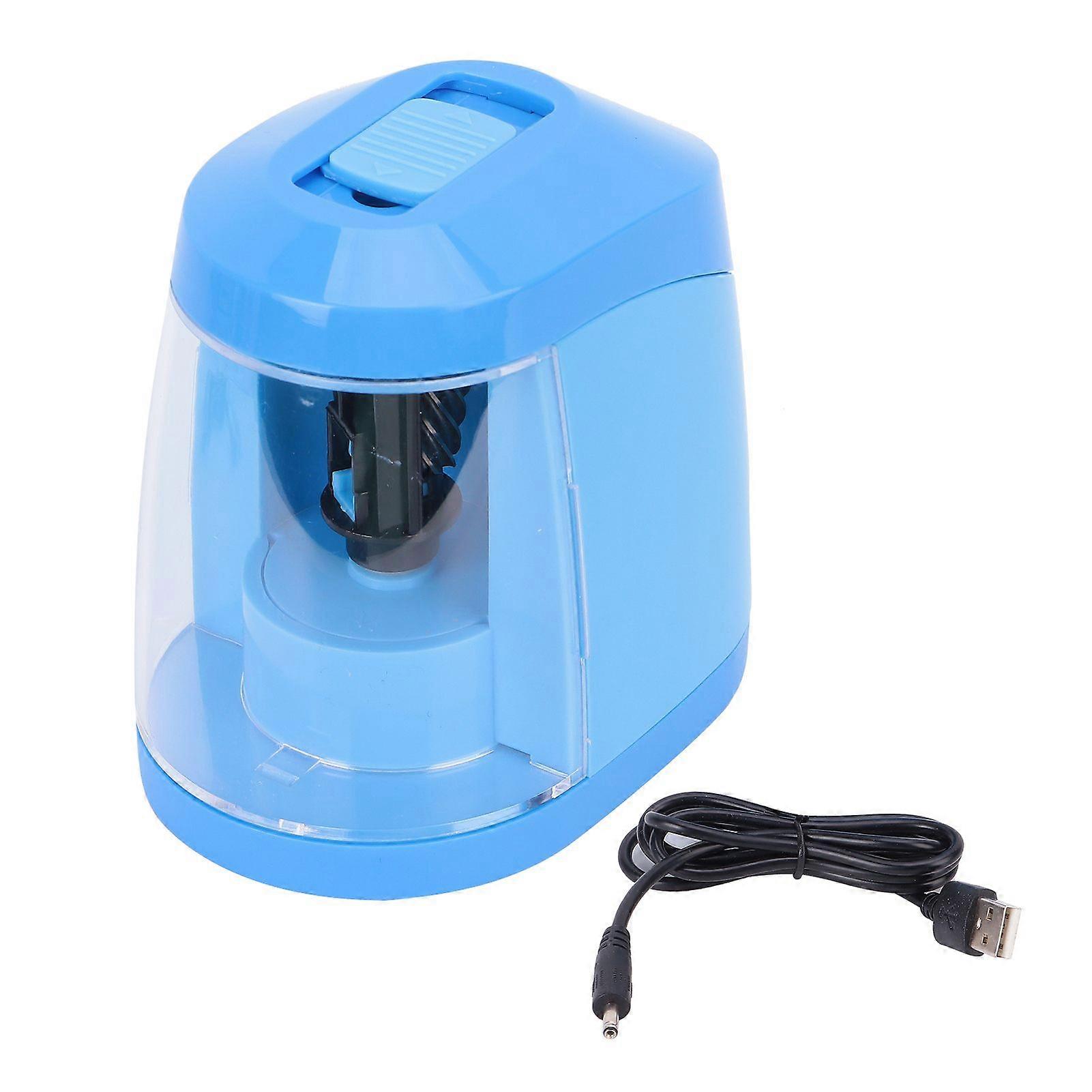 Sharpener Intelligent Electric Automatic Cutting Pen Device for Art Studio Students OfficeBlue