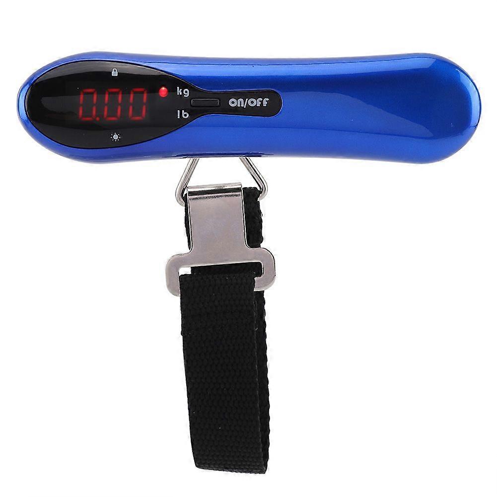 Multi-function Mini Digital Luggage Scale Portable Hanging Baggage Scale (Blue)