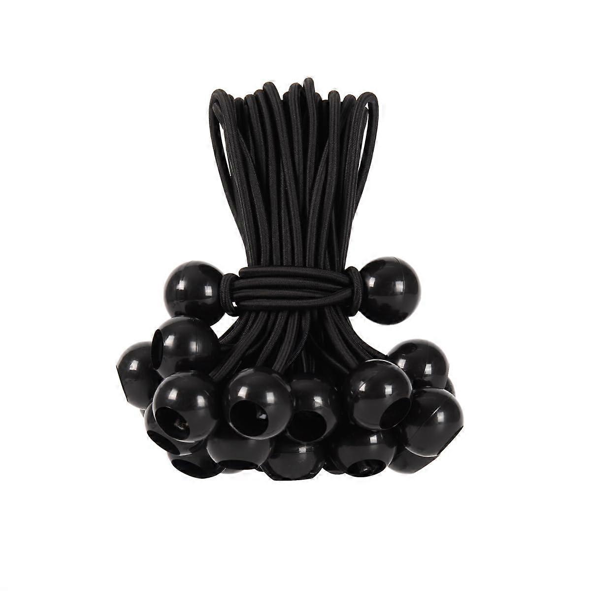 30 PCS UV-Resistant Bungee Cords 6-Inch for Camping Tents, Cargo, Heavy-Duty Elastic Tie-Downs