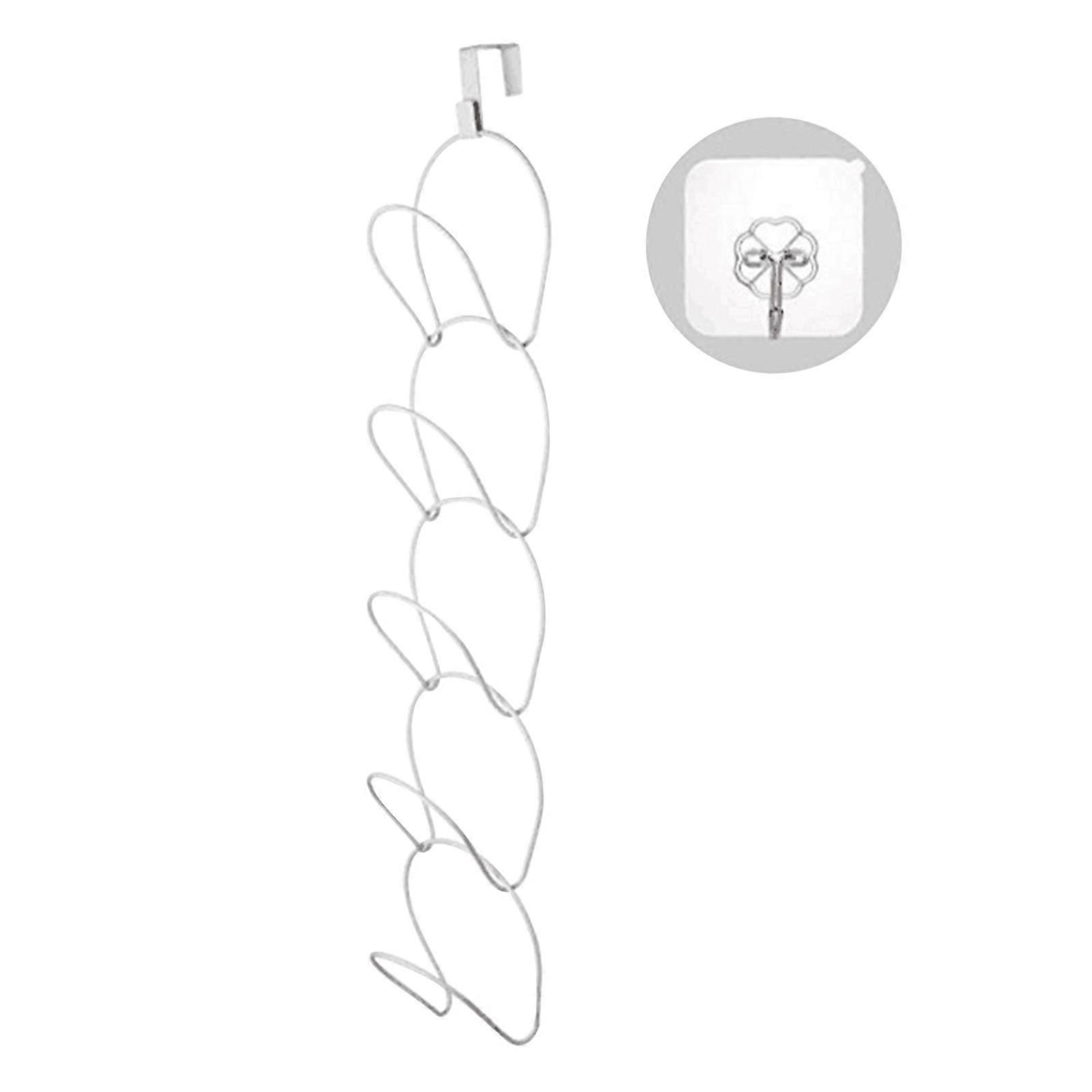 Multi-Layer Hanging Chain Coat Hook Storage Rack for Bags  Hats