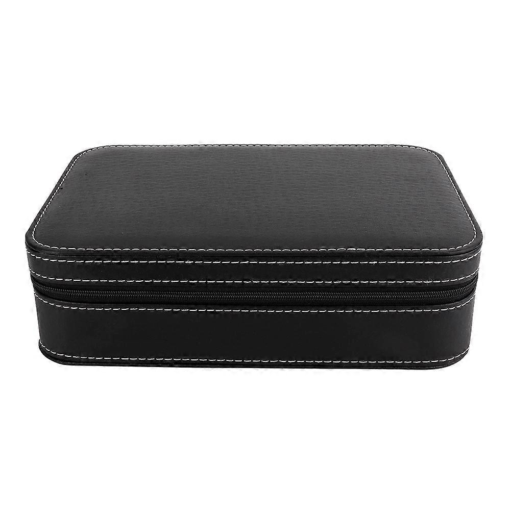 Adjustable PU Leather Box Jewelry Storage Ornament Keepsake Container