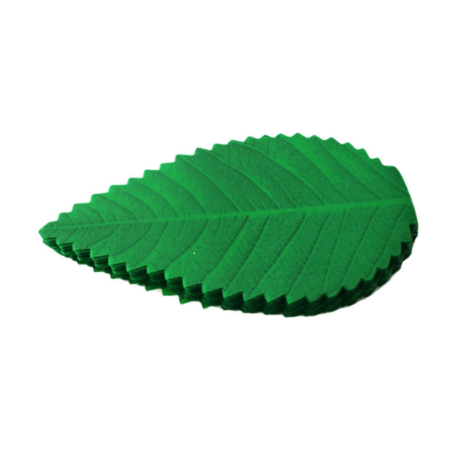 200x Künstliches Blatt Sushi Teller Dekor Geschirr Matte Sushi Teller Teller Ornamente Dunkelgrün