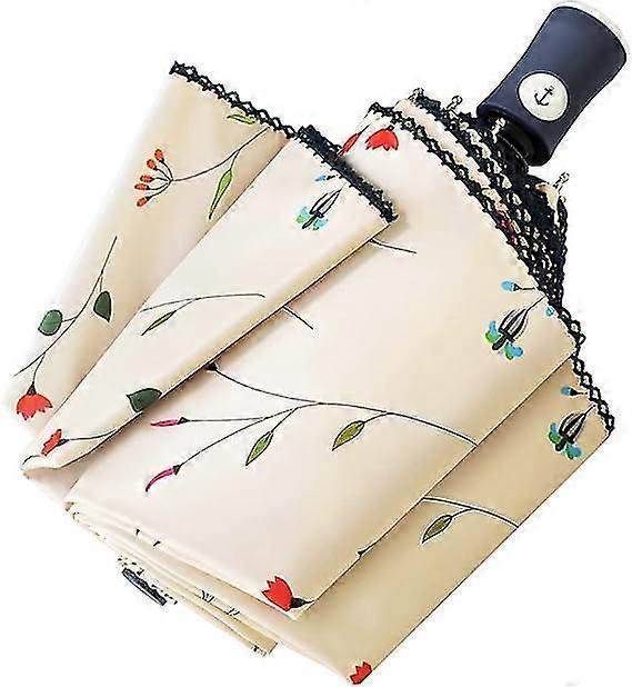 Sun Umbrella Compact Folding Travel Umbrella Auto Open and Close for Windproof