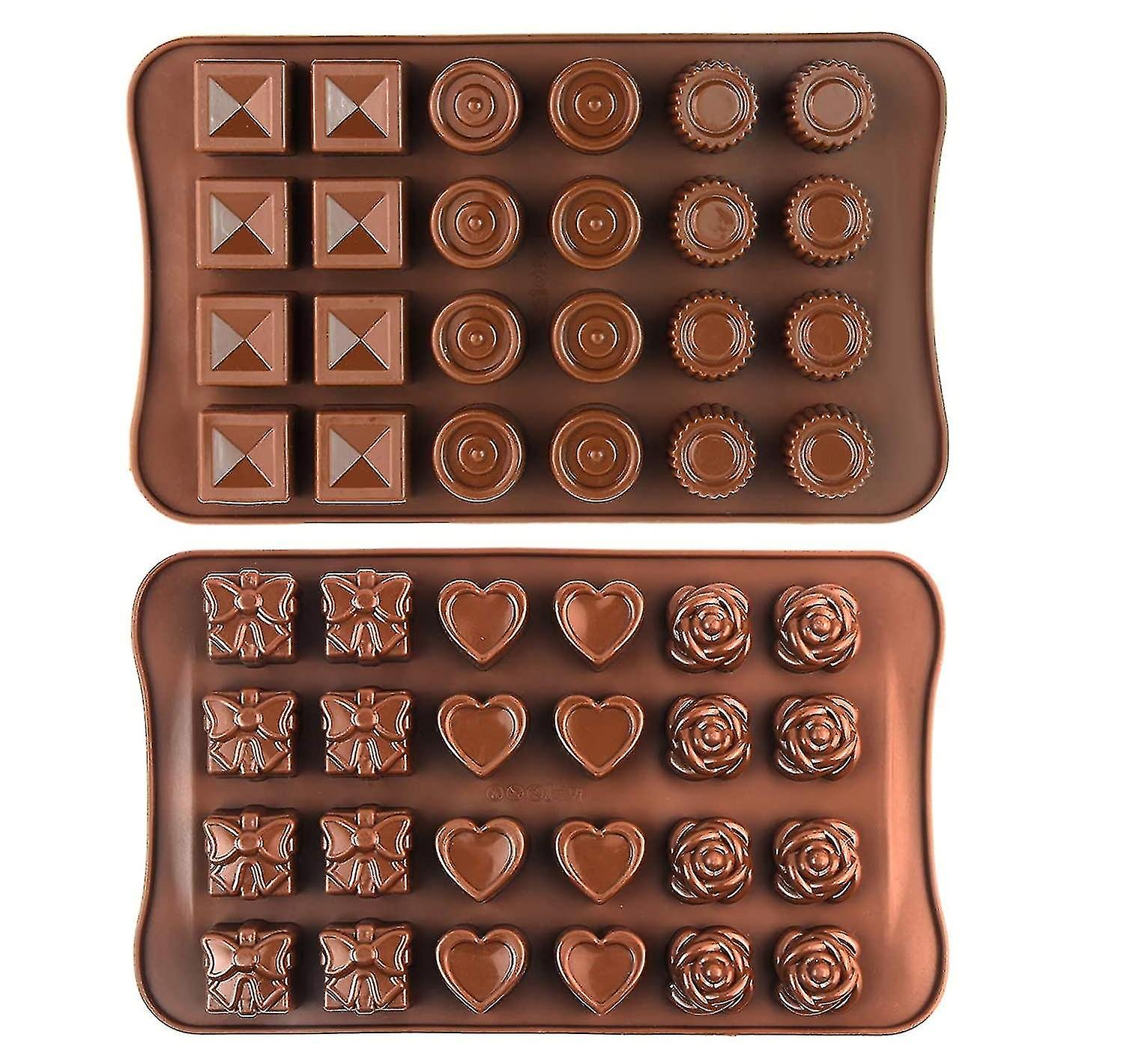 Silicone Chocolate Moulds 2pcs
