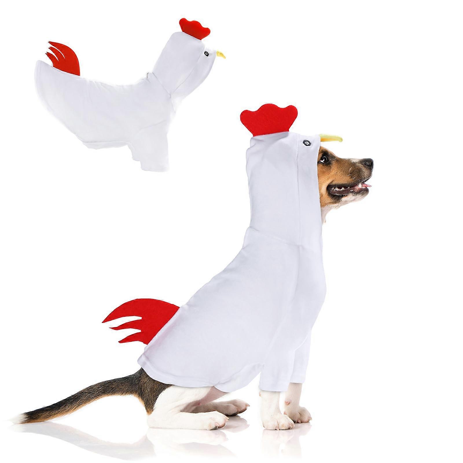 Dog Halloween Chicken Costume for Small Medium Pets (X-Large)
