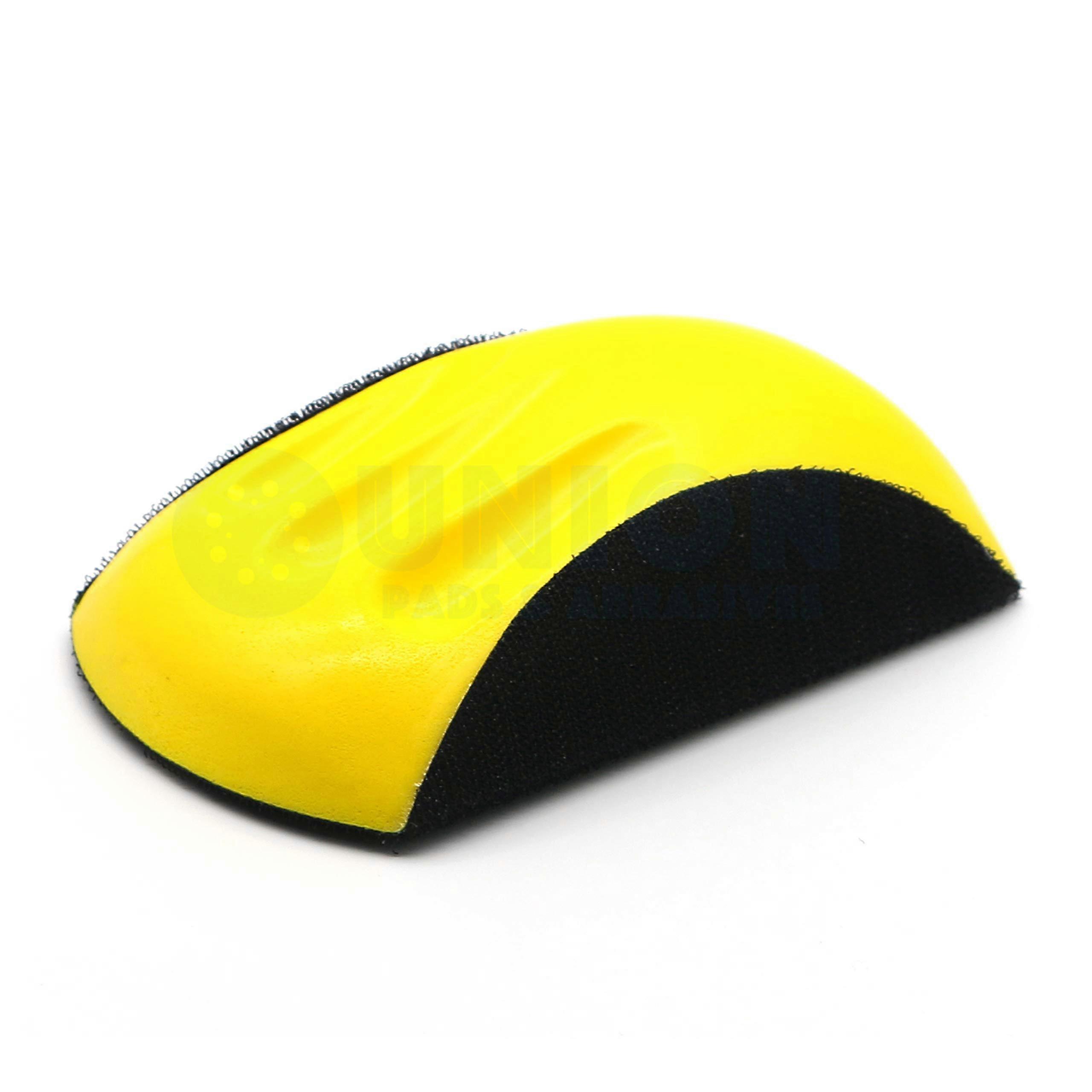 6 Inch Mouse Hook and Loop Hand Sanding Pad Block for Woodworking and Furniture Restoration
