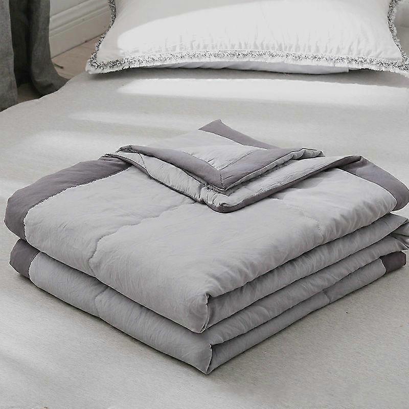 Skin-friendly Washed Cotton Air-conditioning Quilt Single Double Summer Cool Quilt Spring and Autumn Thin Quilt