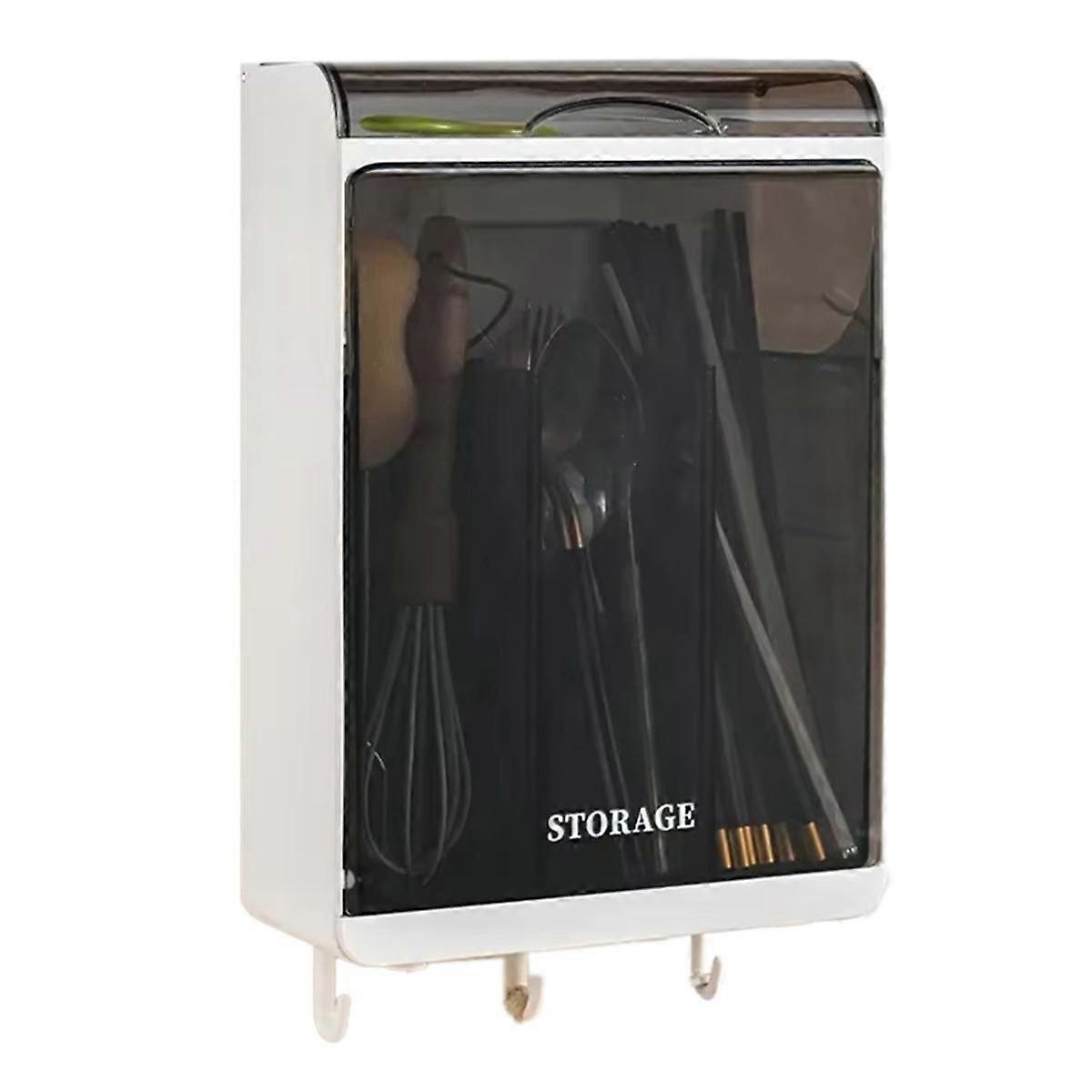 Multifunctional Kitchen Tableware Holder - Large Capacity Draining Tableware Storage Container, Pla