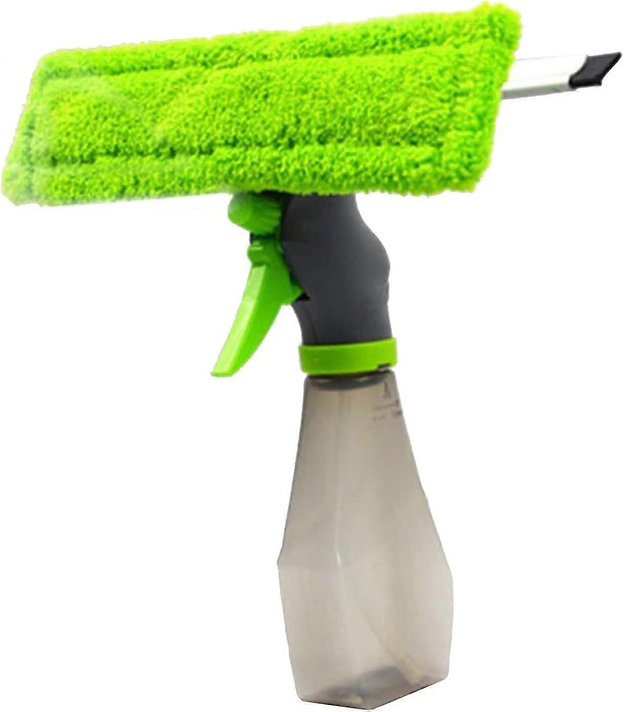 3-in-1 Window Cleaner (with Microfiber Cloth) and Shower Squeegee (with Spray Bottle) - Window Washing Equipment