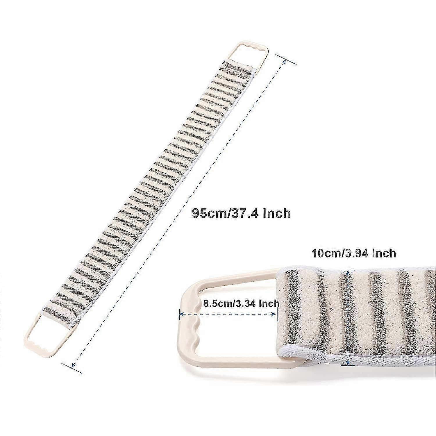 2 Pack Exfoliating Back Scrubber, Back Scrubber Exfoliating Loofah Back Scrubber