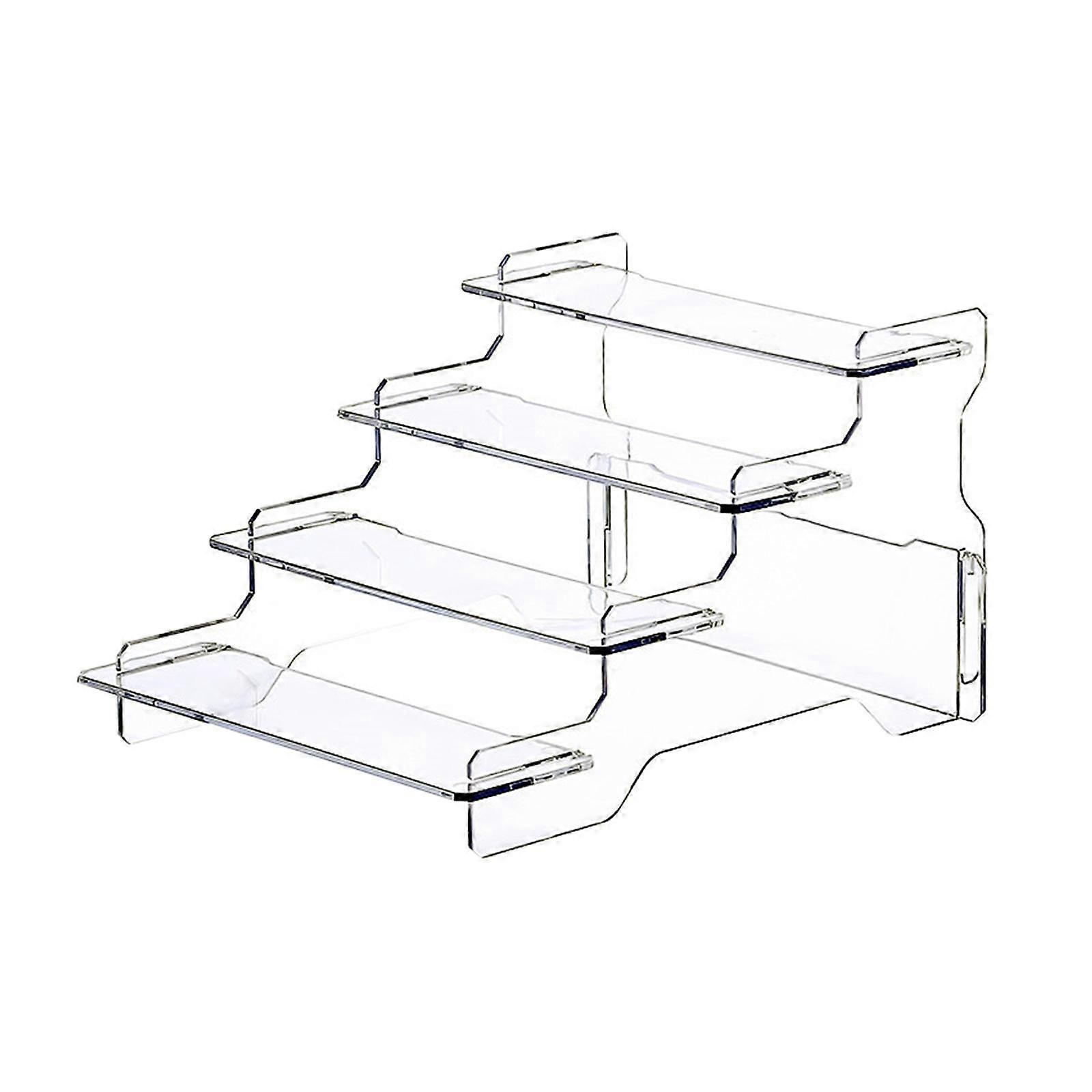 Transparent Display Riser Showcase Fixtures Storage Figure Dessert Perfume