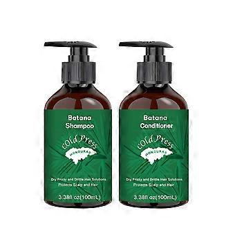 Batana Oil Shampoo and Conditioner Set for Hair Growth, Hair Loss Treatment for Thinning Hair, Nourishing & Regenerating & Repairing Dry, Frizzy, Dama
