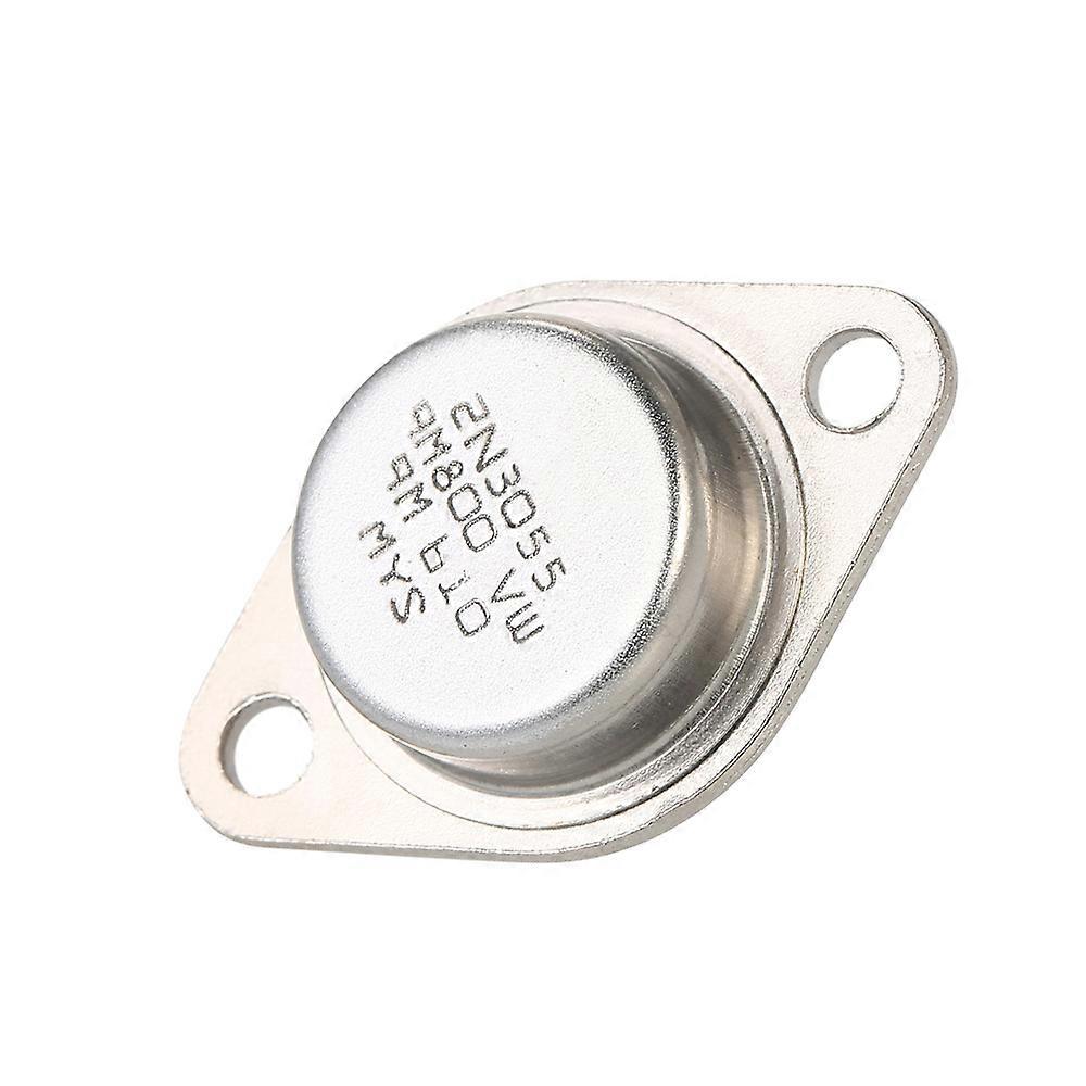 Lot de 5 transistors de puissance NPN TO-3 2N3055 de haute qualité, boîtier métallique 15 A/60 V