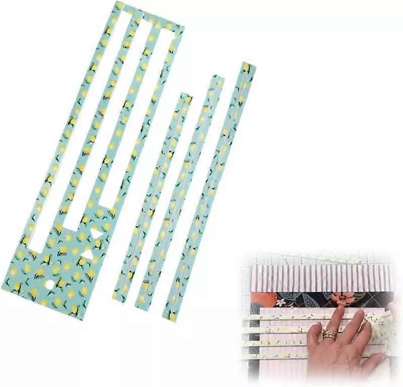 Zipper Pocket Template, Lemon Pattern Acrylic Zipper Making Templates Stencils for 7/8/9in