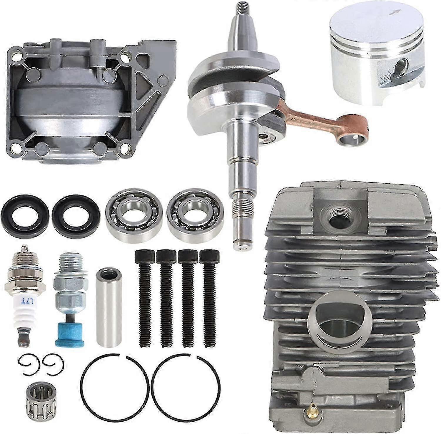 Stihl MS390 MS290 MS310 Chainsaw 49mm Cylinder Piston Kit with Spark Plug & Decompression Valve 1127 020 1213
