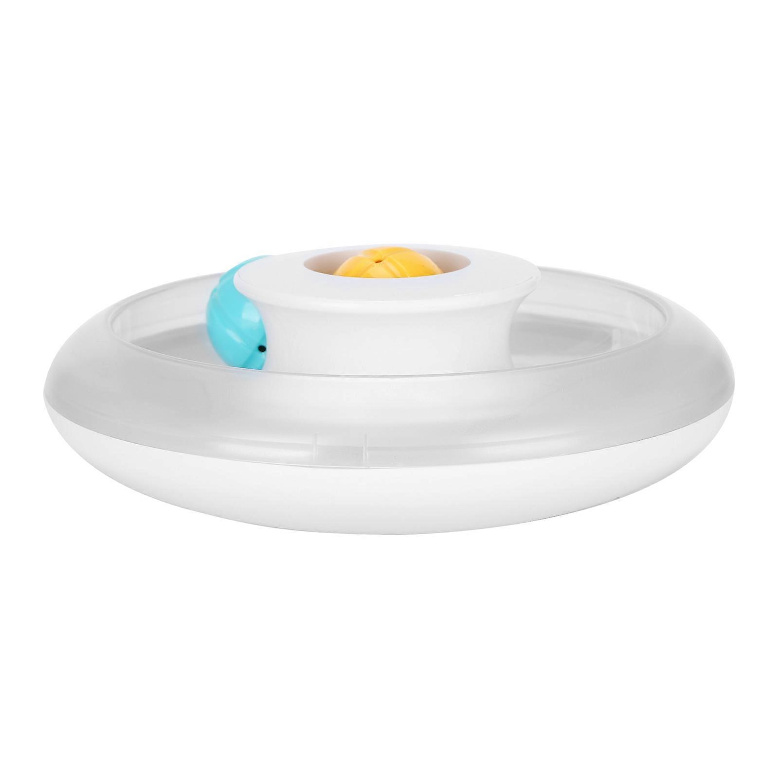 Turntable Cat Toy with Colorful Balls, Interactive Spinning Cat Exercise Toy, Durable Plastic, 15-Inch Diameter