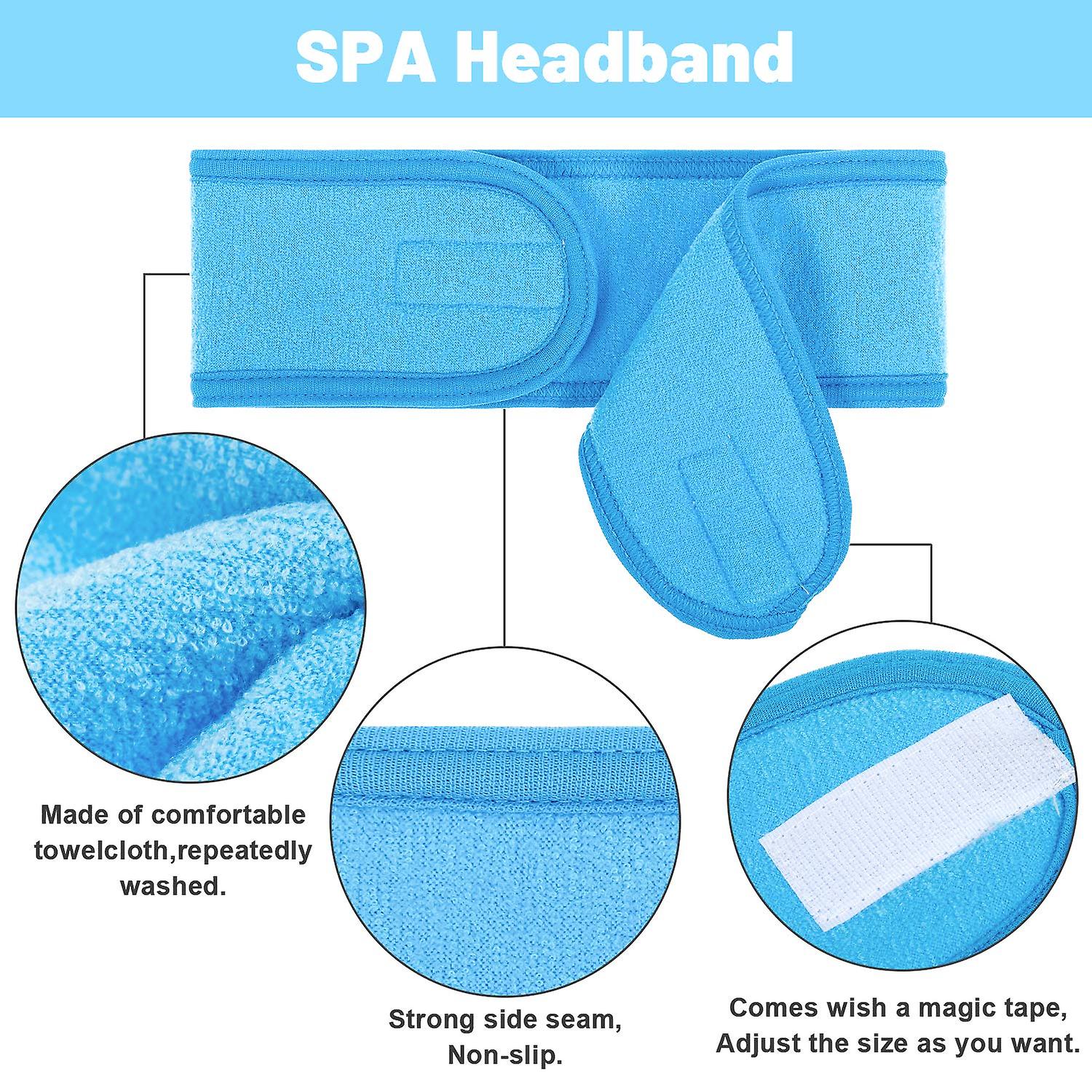 4 Packs Adjustable Spa Facial Headband