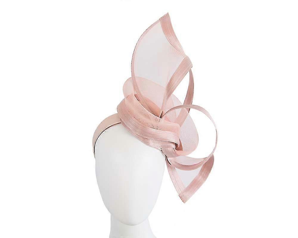 Blush edgy racing fascinator by