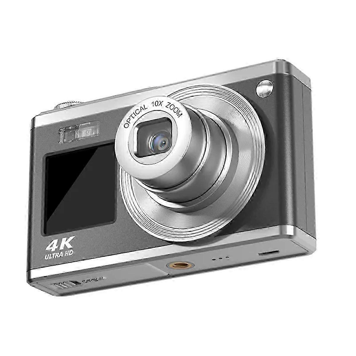 4K Optical Zoom CCD Digital Camera 64 Million Pixels Dual IPS High-Definition Screens Photography C