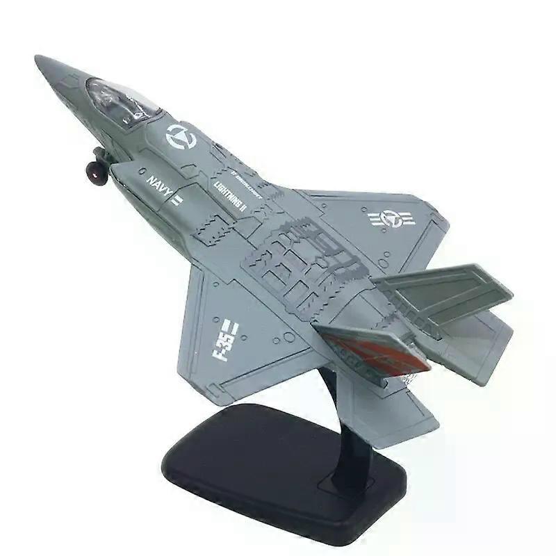Pull Back Toy Jets F-35 Alloy Fighter Plane with Light & Sound, Die Cast Airplane for Kids, Model Plane Toy for Collection