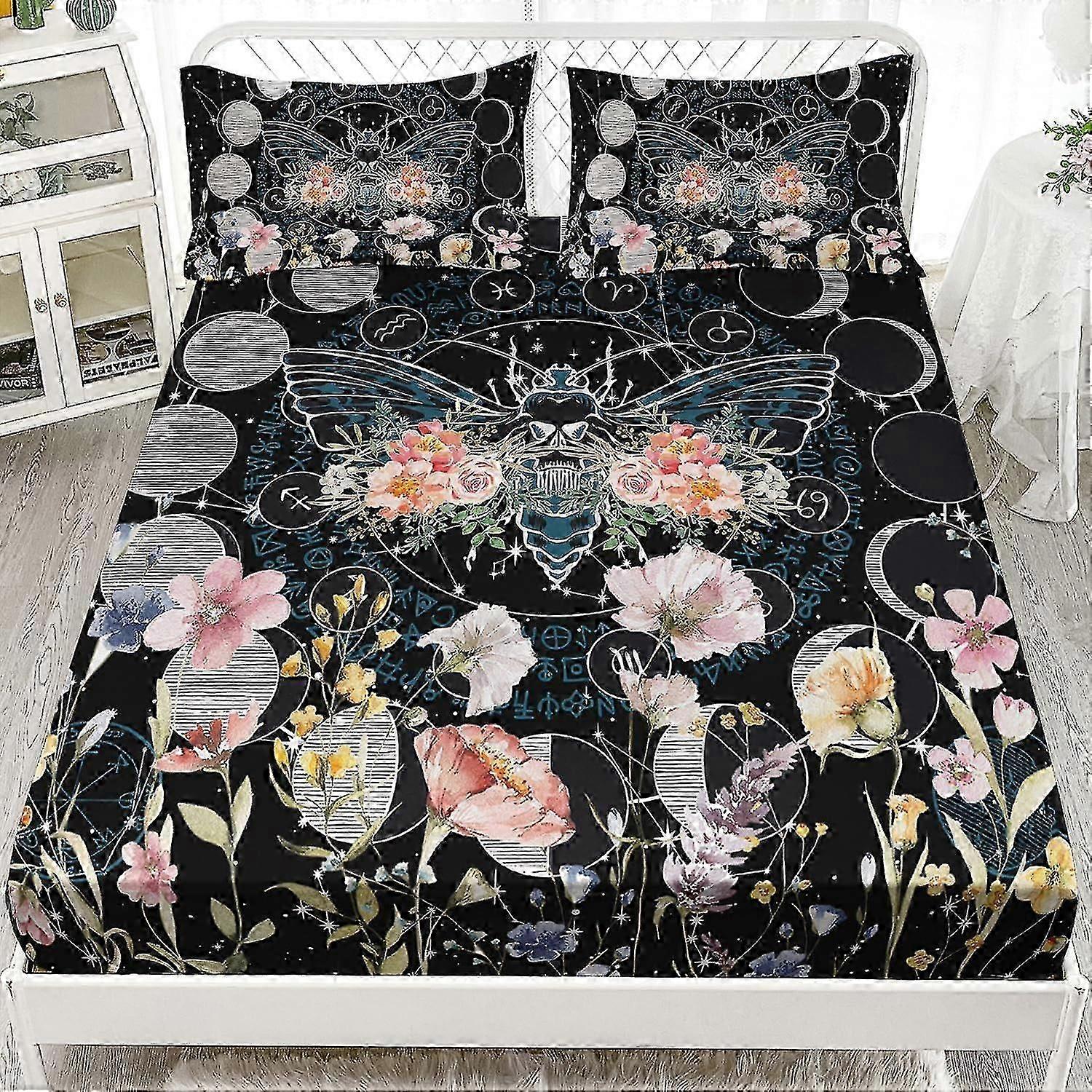 b1225 Lençóis Cor Profunda Edredom Capa de Edredom Conjunto de Cama de 3 Peças 1 Capa de Colcha e 2 Fronhas Lençóis gb1225