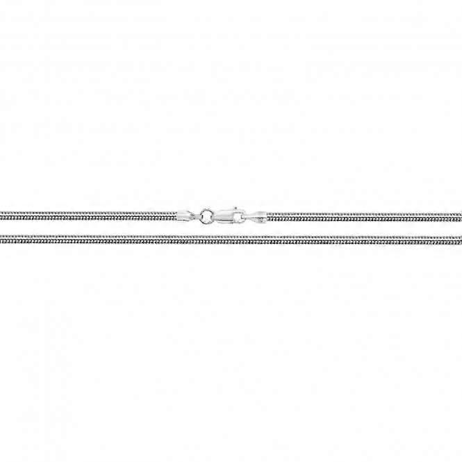 Acotis Silver Chain Round Snake G1053