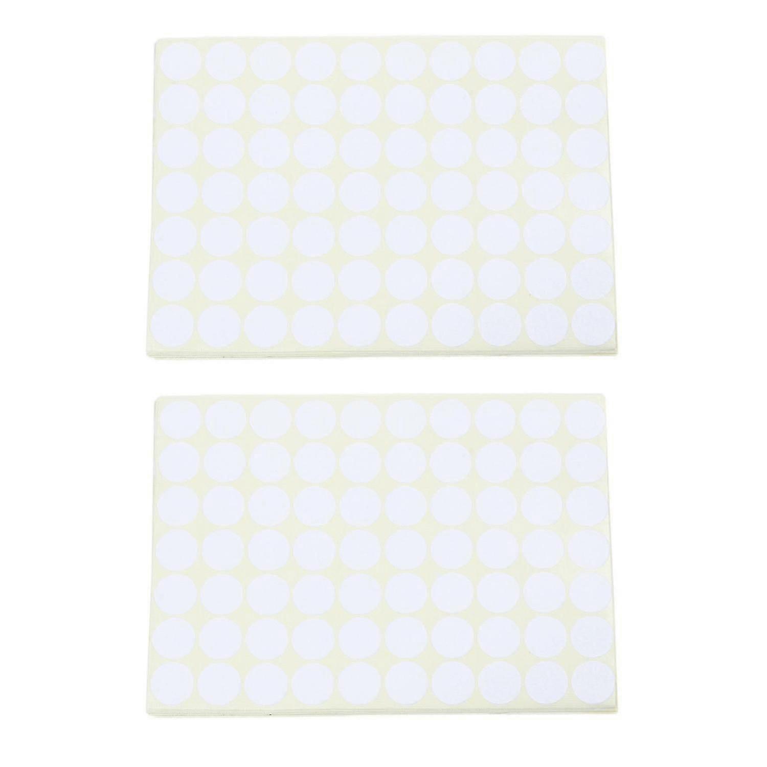 30x 19mm Circles Round Code Stickers Self Adhesive Sticky Labels White
