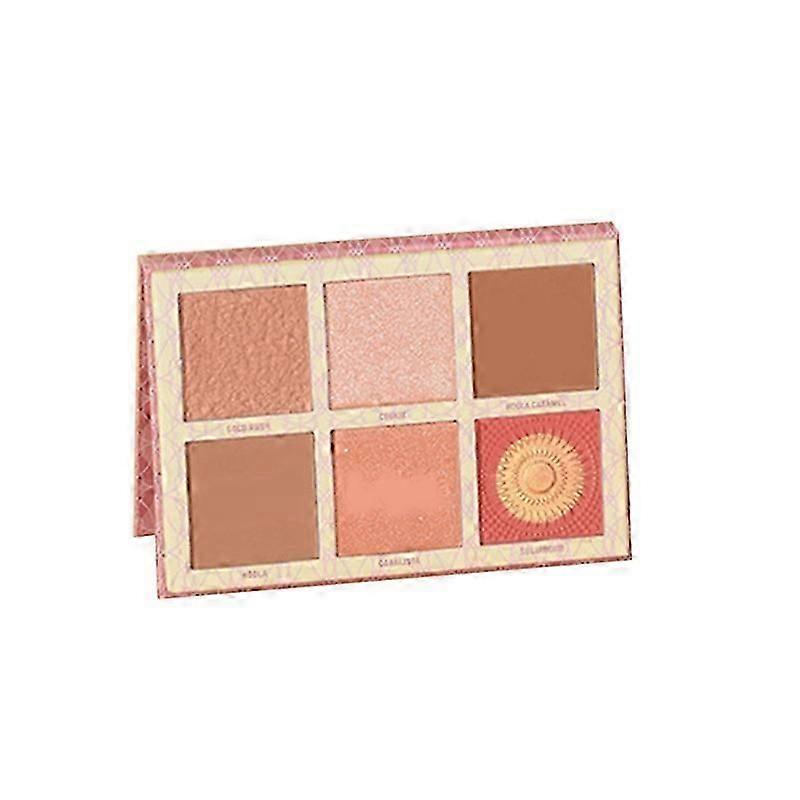 Blush Palette High Gloss Matte Fine Glitter 3-Dimensional Contouring and Brightening Silhouette Ma