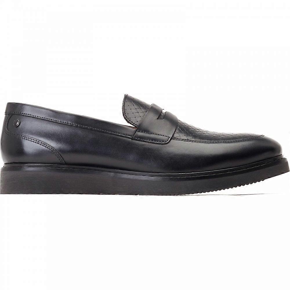 Men's Base London Sid | Black | Mens Slip On Loafer Shoes