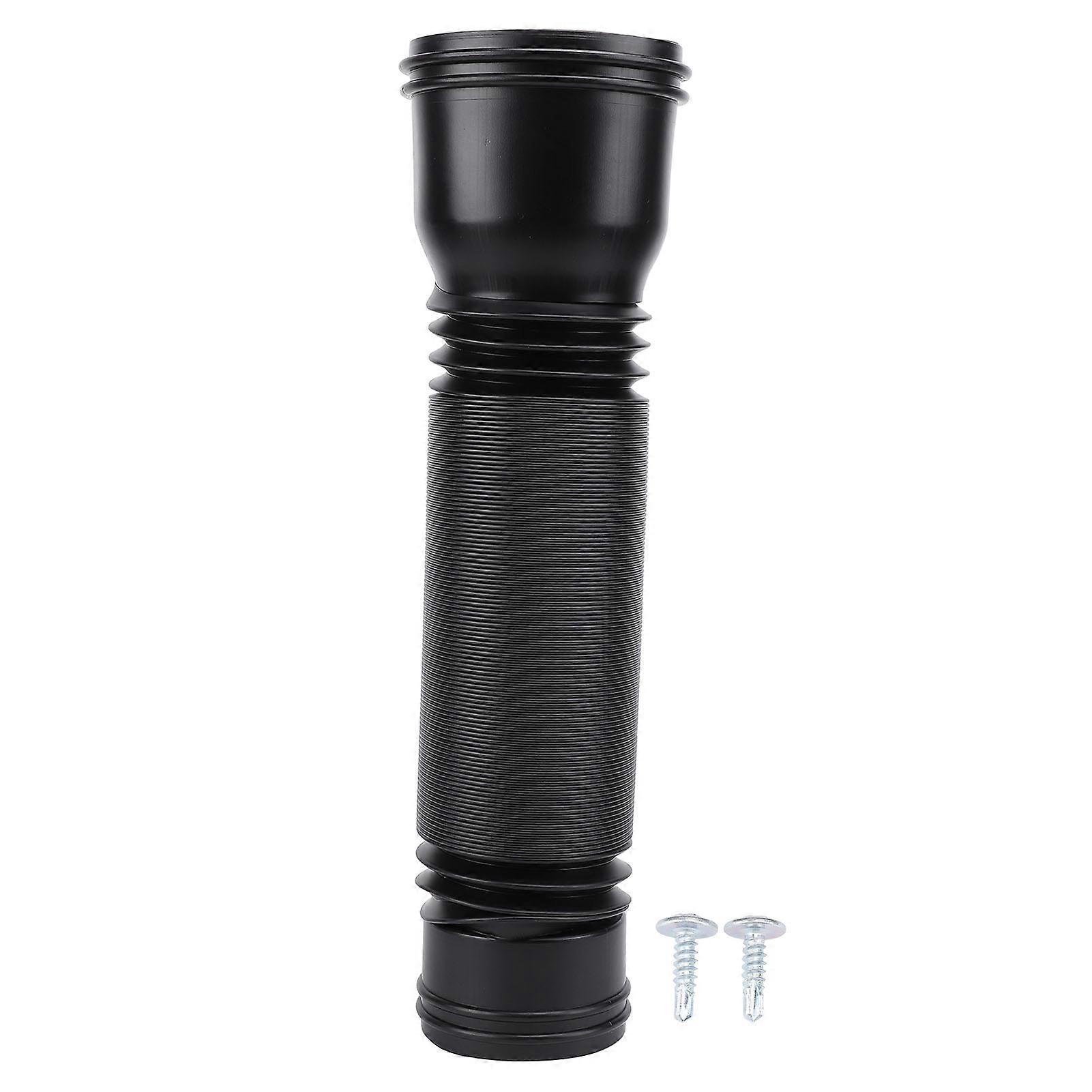 Rallonge de gouttière de pluie, flexible, extensible, en PE, pour l'extérieur, ronde, noire
