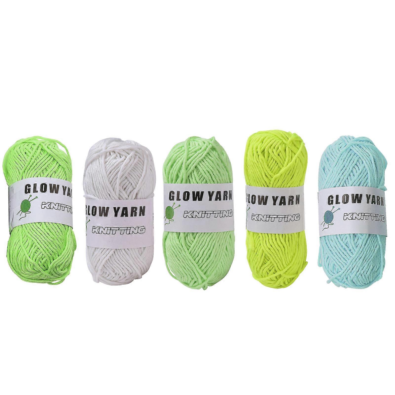 Glowing Yarn DIY Knitting Hand Knitted in the Dark Yarn Crocheting Yarn
