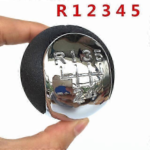 5/6 Speed Chrome Gear Shift Knob Lever Pen Gaiter Boot Cover For Opel Vectra C 2002 2003 2004 2005