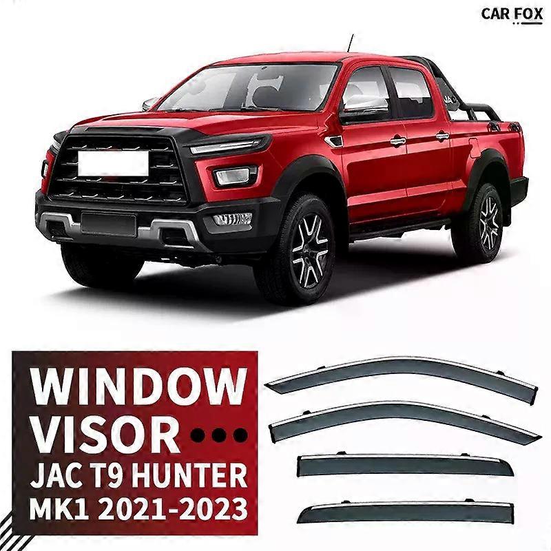 Applies to For JAC T9 Hunter MK1 2021-2023+ Window Visor Vent Shades Ventvisor Wind Deflectors Visors Rain Visor