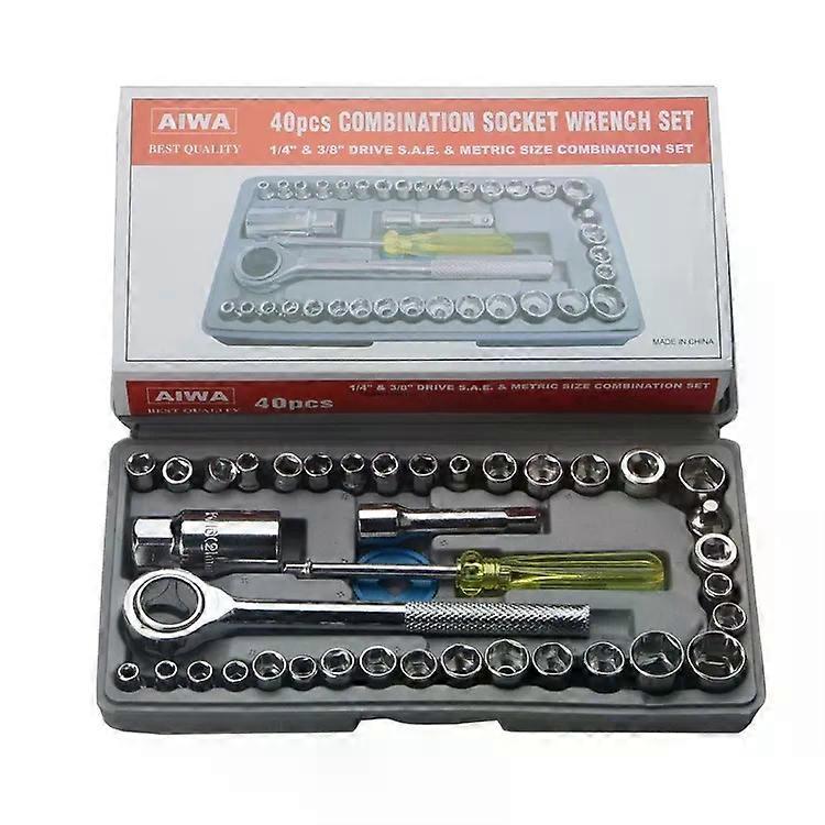 Socket Wrench Set 40 PCS-Car & Motorcycle Repair Tools -