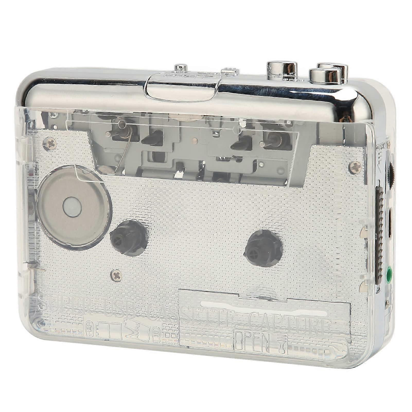 CD Player, Cassette Player with 3.5mm Headphone Jack, Cassette Player Boom Box for Home