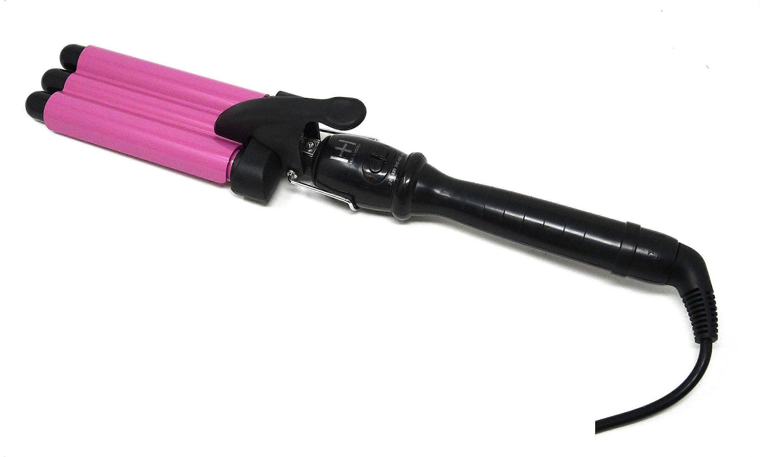 3-Barreled Waver 430°F 3/4 Inch Barrel Curling Iron for Beachy Waves and Curls, Professional Hair Styling Tool