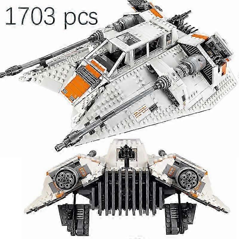 In Stock 1703pcs Speeder Building Blocks Compatible 75144 Reproduce Snow Battle Fighter Bricks Toys Christmas Giftsm968 Remote Control Robots