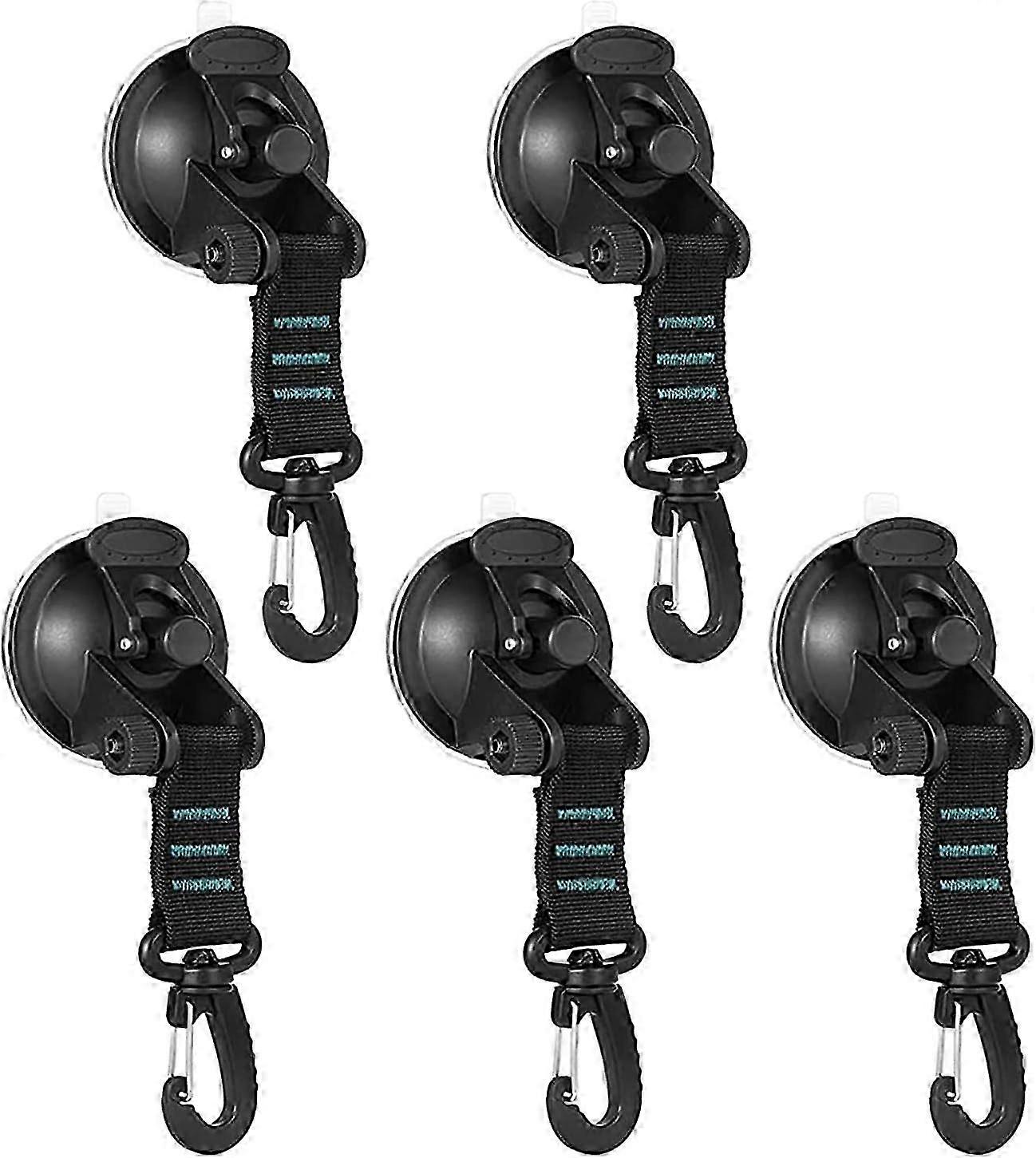 Heavy Duty Vacuum Suction Cup with Hook, Removable Strong Suction Cups Hooks, Multipurpose Reusable Securing Hook for Outdoor Car Camping BYC