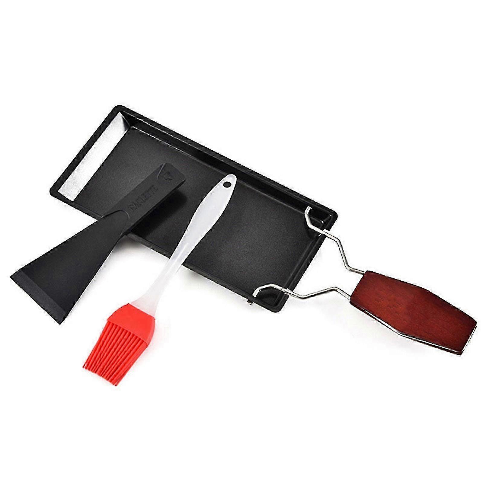 Mini Cheese Baking Pan With Solid Wood Handle Kitchen Gadgets Non-stick Bbq Pan