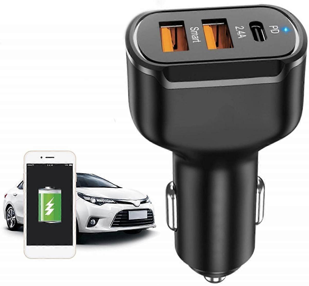 Ara arj cihaz, PD ara arj adaptr, mini USB ara arj cihaz, 3 balantl, 30 W hzl arj ara adaptr, telefonlar, USB ile alan cihazlar iin ideal